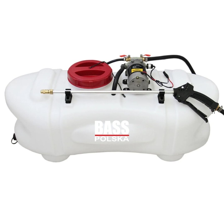 Atomizor Bass Polska 60L, 2 lance, polietilena, pentru mini tractor si quad, 5kg