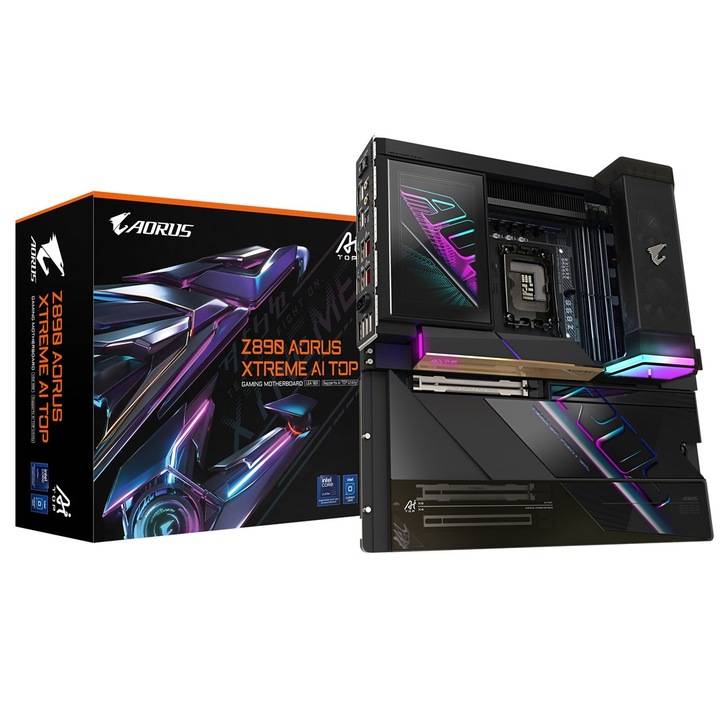 Alaplap Gigabyte Z890 A XTREME AI TOP, E-ATX, DDR5, 4 memóriahely, fekete