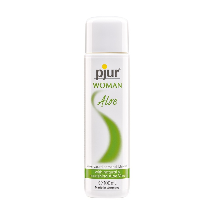 Vízbázisú síkosító, természetes hidratálás és kényelem, Pjur Woman Aloe, 100 ml