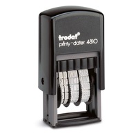 Stampila datiera, Trodat, Plastic, 3.8 mm, Negru