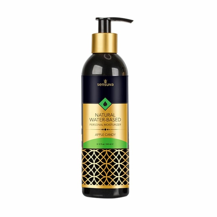 Sensuva Natural vízbázisú síkosító 240 ml, karamell alma ízű