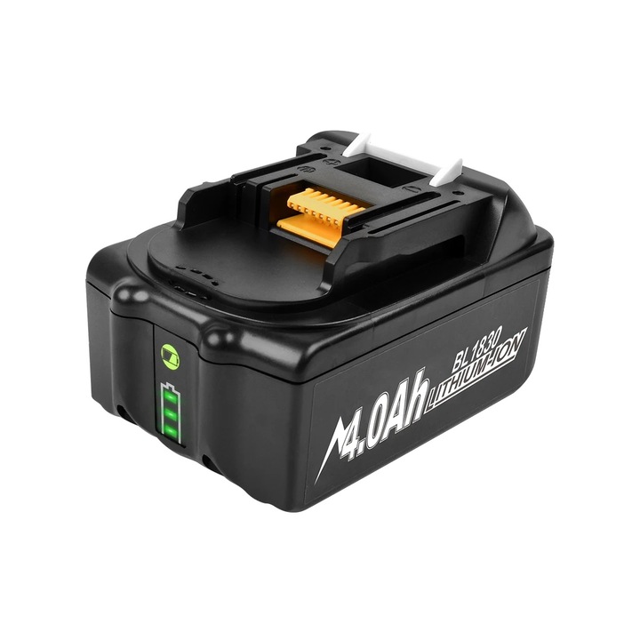Újratölthető akkumulátor 18V, 4000mAh, LED kijelző, 1 db-os készlet.