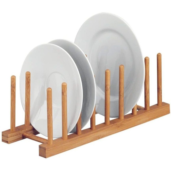 Organizator de dulap de bucatarie cu design economisitor de spatiu, suport pentru capac pentru oala cu instalare usoara