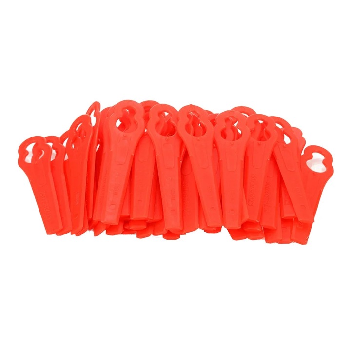 Set 100 lame plastic pentru tuns iarba YANYXR, accesorii, alb, 25x25cm