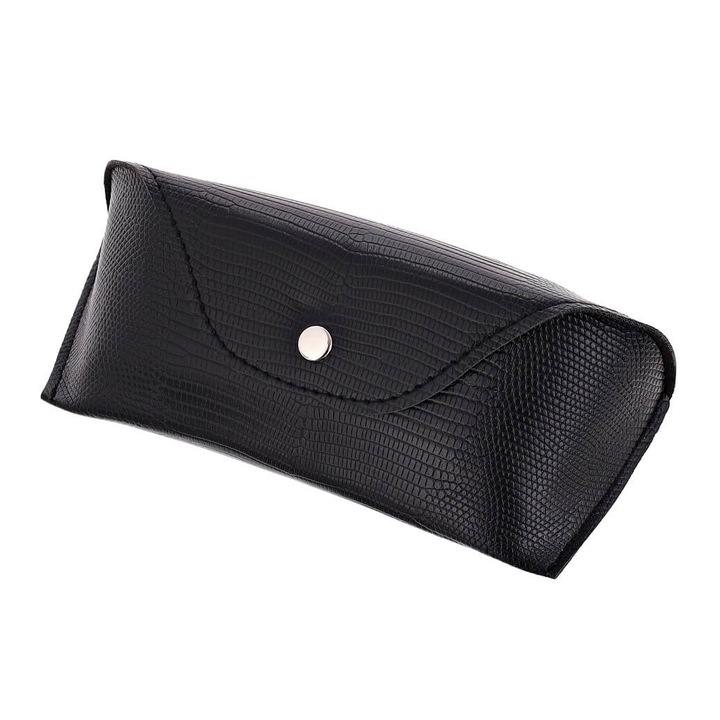 Etui pentru ochelari, Stylion, ET-128, negru, 18x7,3x3,6cm