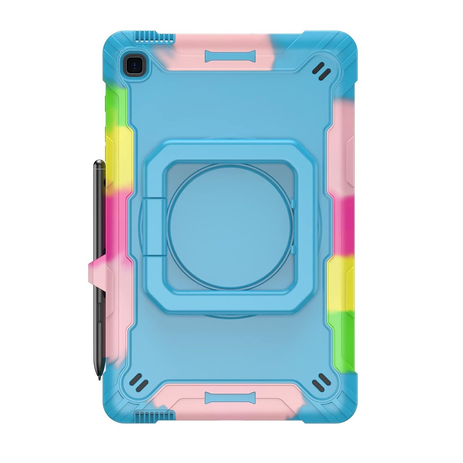 Husa pentru iPad Mini 6 8.3", 3 straturi, suport rotativ, curea reglabila, colorata