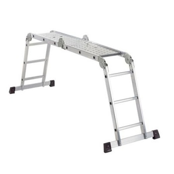 Scara multifunctionala 4x3 trepte + Platforma de lucru, Aluminiu, pliabila, 14 trepte Scara multifunctionala 4x3 trepte + Platforma de lucru, Aluminiu, pliabila, 14 trepte