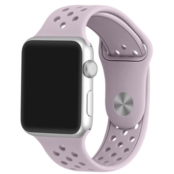 Curea iUni pentru Apple Watch 42 mm, Silicon Sport Soft Purple Curea iUni pentru Apple Watch 42 mm, Silicon Sport Soft Purple