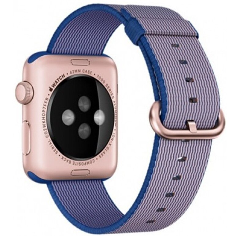 Curea iUni pentru Apple Watch 42 mm, Woven Strap, Nylon, Electric Purple