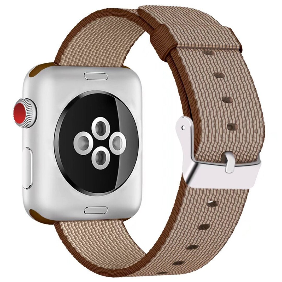 Curea iUni pentru Apple Watch 42 mm, Woven Strap, Nylon, Brown