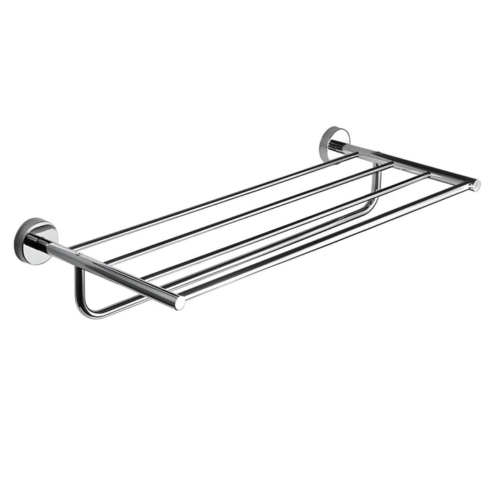 Törölközőtartó Kapitan I, Rúddal, 50 cm, Króm