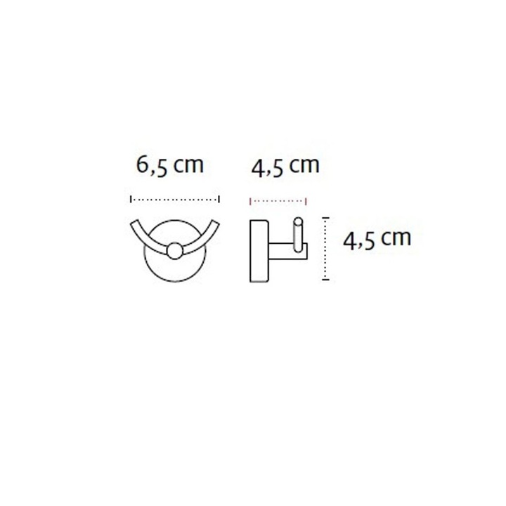 Törölközőtartó Kapitan Moderno, dupla, szatén