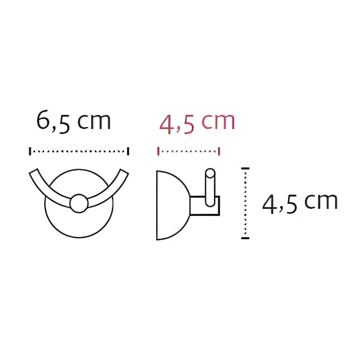 Törölközőtartó Kapitan Classico, dupla, króm