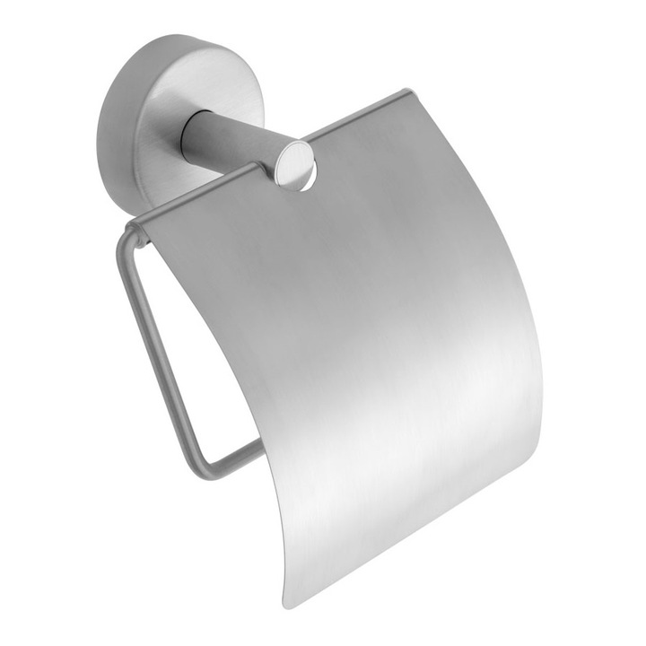 WC-papír tartó Kapitan Uno, Fedővel, Szatén