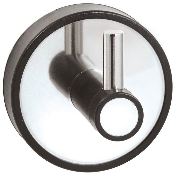 Suport prosop, Kapitan, Optimo, simplu, negru/crom