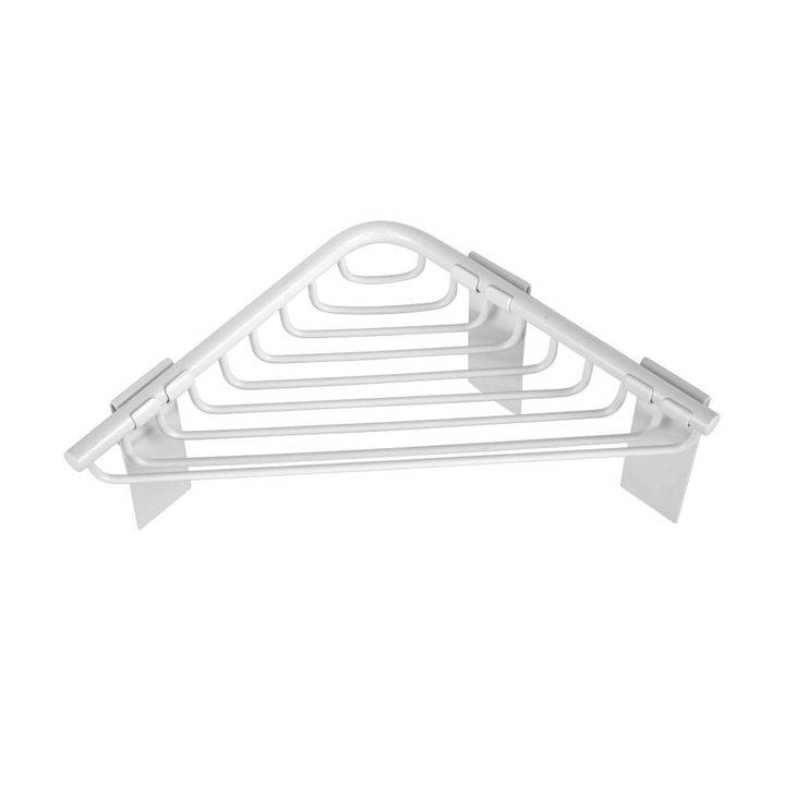 Sarokszappantartó Kapitan, 15x3x7 cm, Fehér Matt