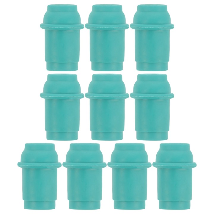 Комплект от 10 конектора за вендузната помпа, зелени, 3x2x2см
