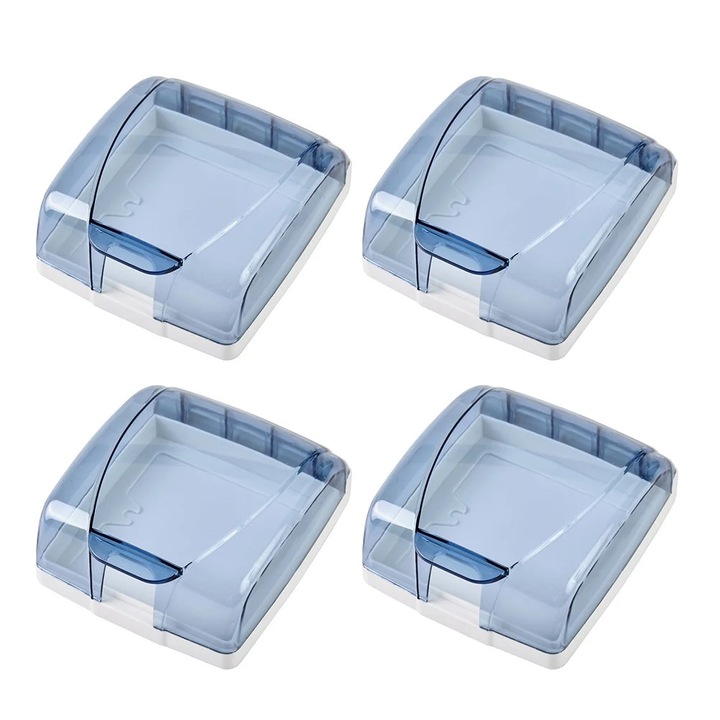 YANYXR 4 db-os többszínű műanyag konnektorvédő készlet 11.5x9.5x4.5cm