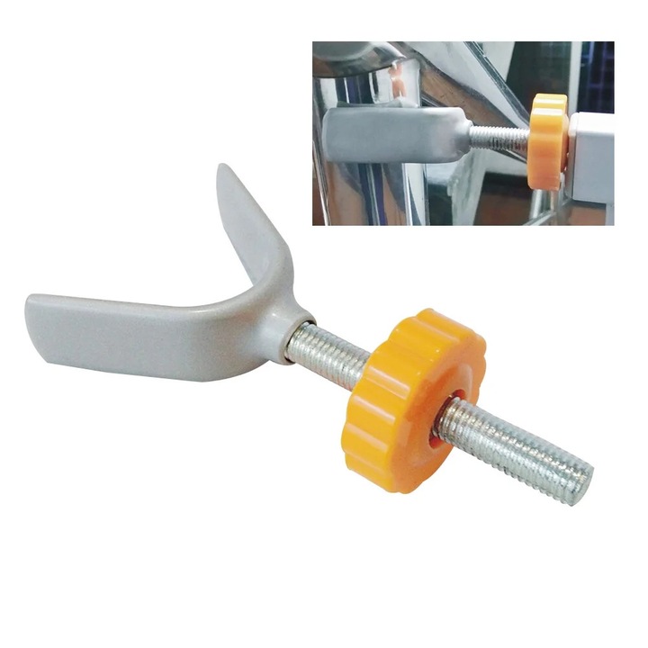 YANYXR fém adapter biztonsági kapukhoz, állítható, 12.5x6.8x2.2cm, fekete
