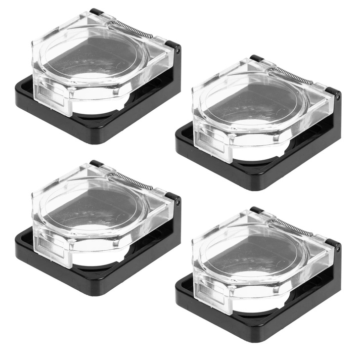 Capac protector buton oprire de urgenta, plastic, transparent, 4x3.9x1.5cm