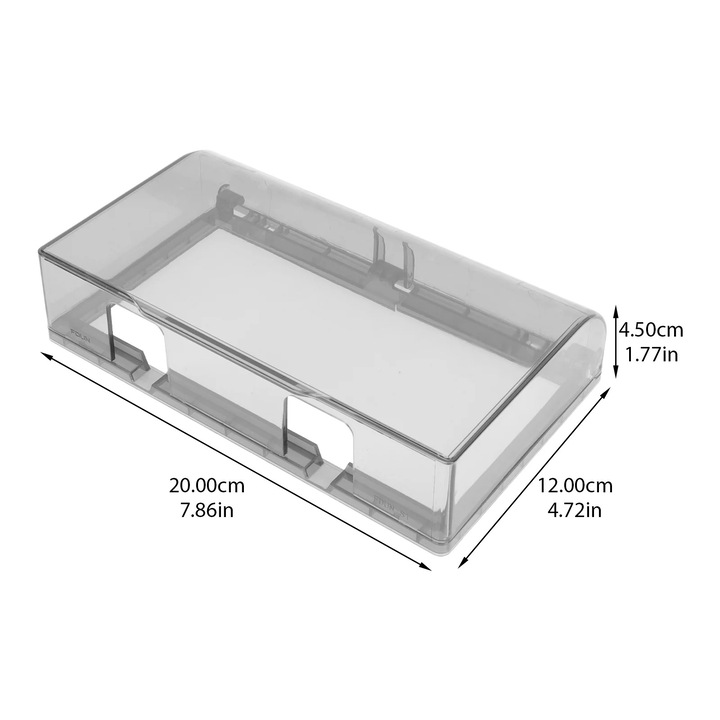 Cutie de protectie pentru prize, 20x12x4.5cm, din acrilic, impermeabil