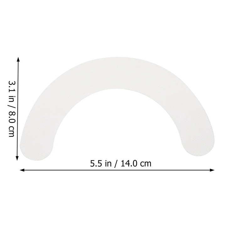 Banda adeziva pentru protectie stoma, 40 bucati, alb, 14x8x0.1cm