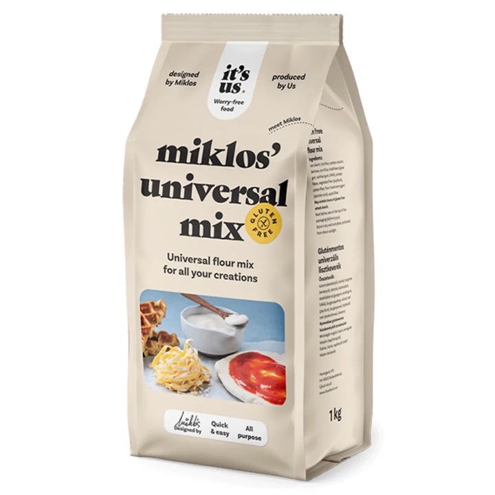 Mix faina universala, fara gluten, Miklos It's Us, 1kg