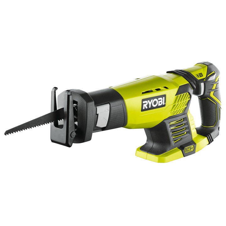 Саблен трион Ryobi 18V ONE+, RRS1801M, капацитет на рязане на дърво, 180 mm, дължина на хода 22 mm, антивибрационна технология, променлива скорост и спирачка