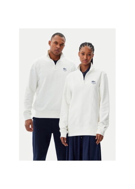 Унисекс суитшърт, Lacoste, 304995187, Памук, Бял, Бял, XL