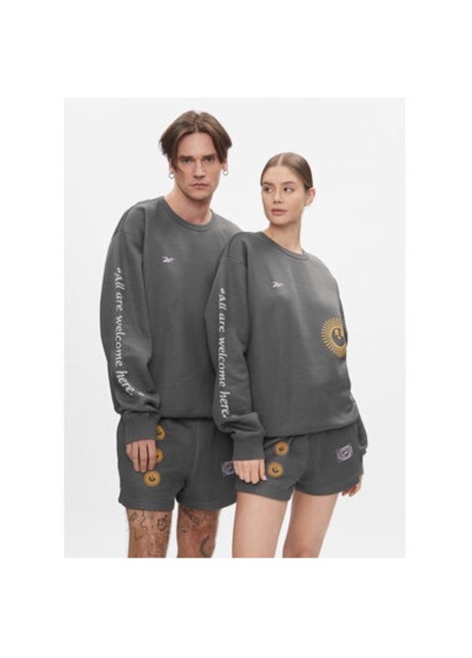 Bluza unisex, Reebok, 301694205, Bumbac/Poliester, XL INTL, Gri