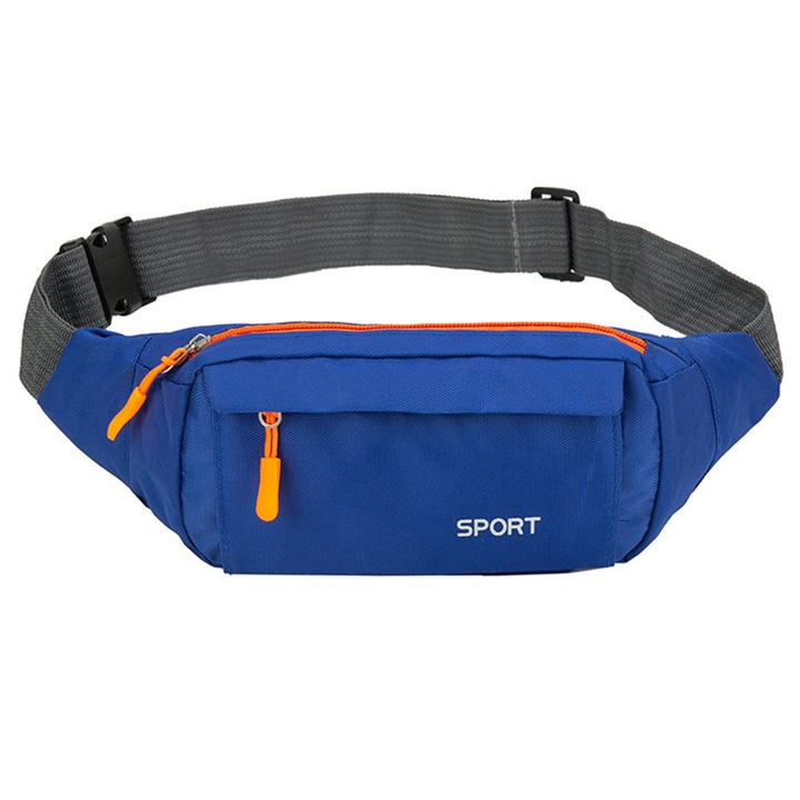 Sportos vászontáska, állítható, uniszex, fekete