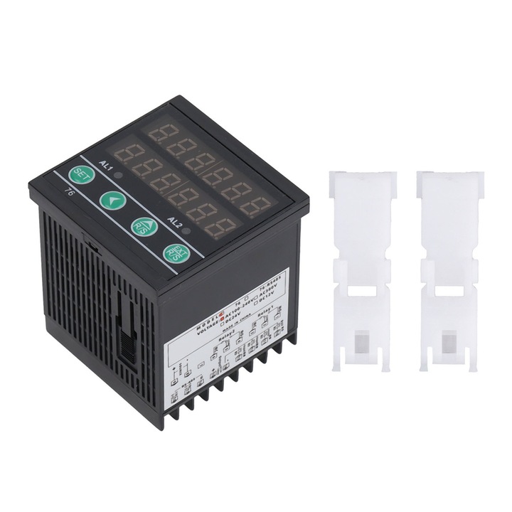 Enforose 6 számjegyű digitális számláló, LED, 100-240VAC, 72x72mm, előbeállítási funkció, riasztás