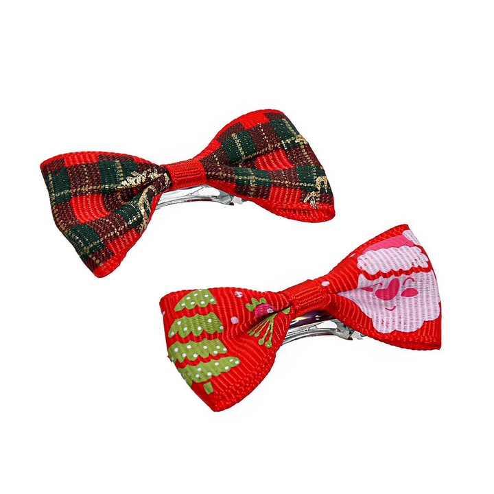 Fundite de Craciun pentru Animale de Companie Rosii 5cm - 2buc