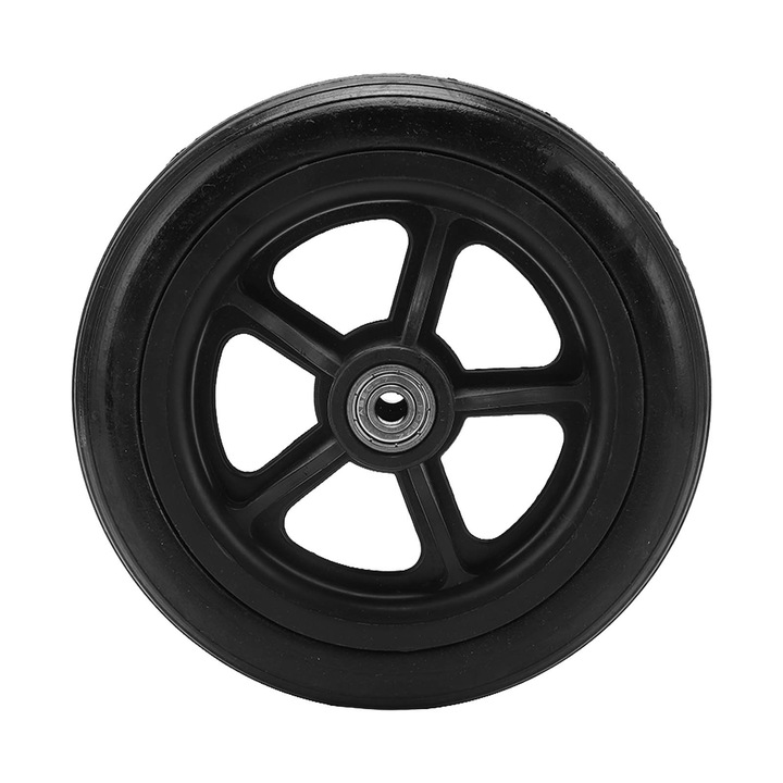 Roata pentru scaun cu rotile, Enforose, 163mm, material PU, rezistent la uzura