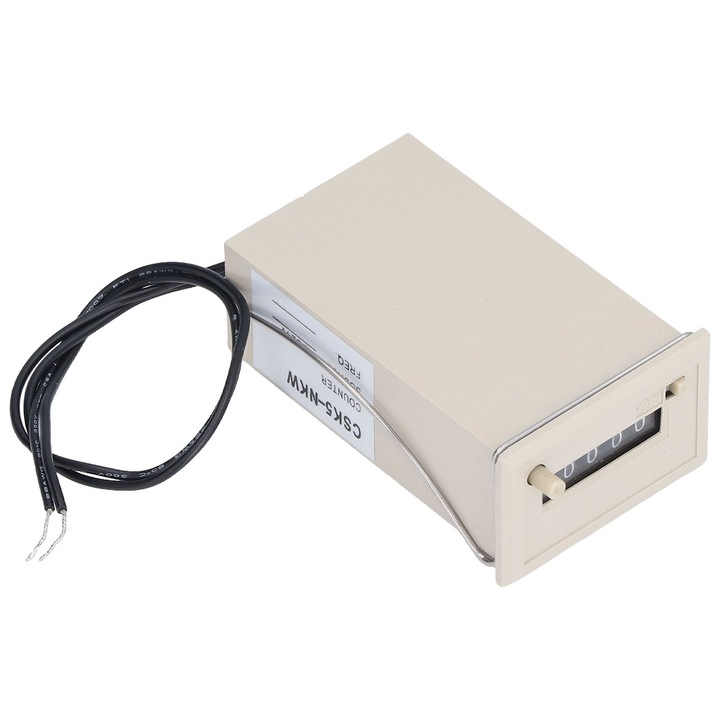 Contor de impulsuri Enforose, 5 digit, 0-99999, DC24V, ABS, rezistent la abraziune