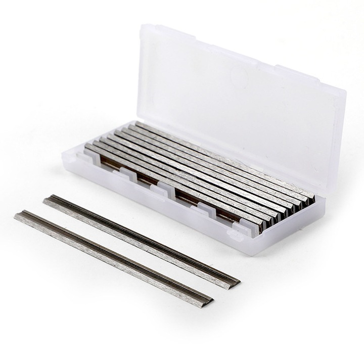 Set 10 lame de rindea Enforose, otel de mare viteza, 82x5.5x1.1mm