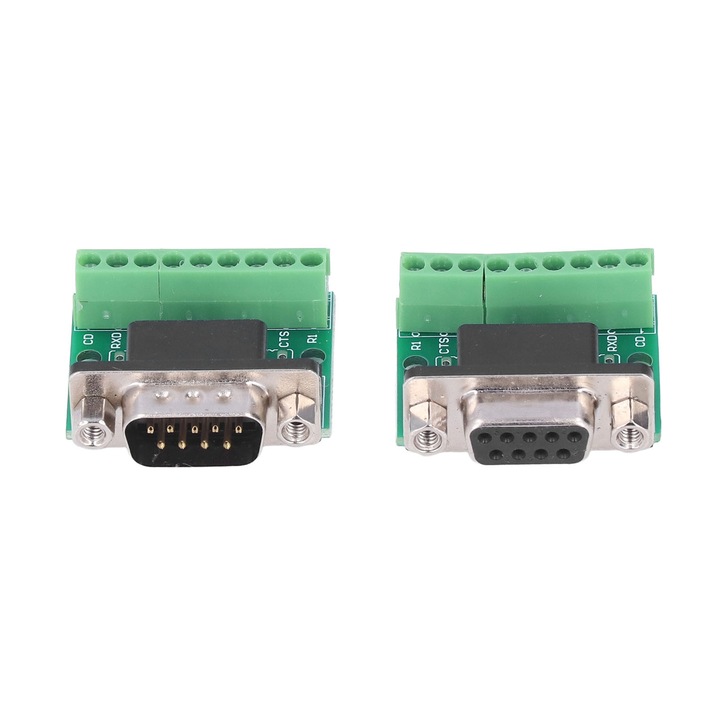 Adaptor DB9 Tata-Mama, Enforose, Placa de conversie, 9 pini, pentru RS232 RS485