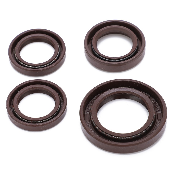 Set de garnituri de ulei de motor Enforose, 4 bucati, cauciuc, maro