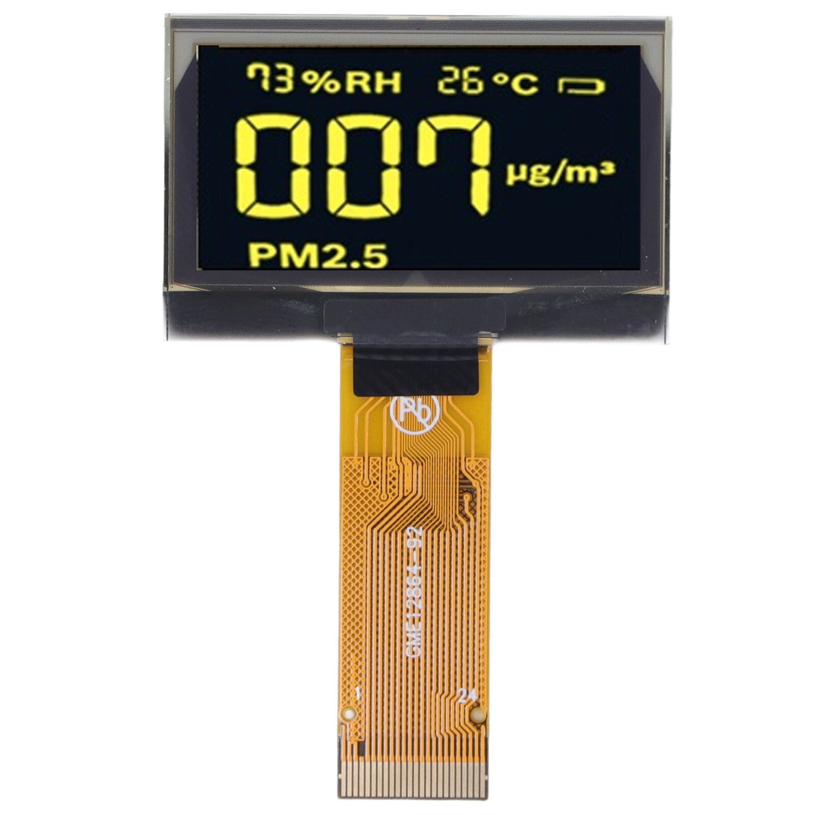 Modul de afisaj LCD, Enforose, Galben, 1.54in, 128x64 SSD - eMAG.ro