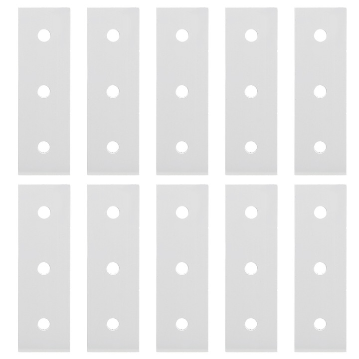 10 bucati placa de conectare din aluminiu Enforose, pentru imbinare, pentru reparatii, 3030-3 gauri