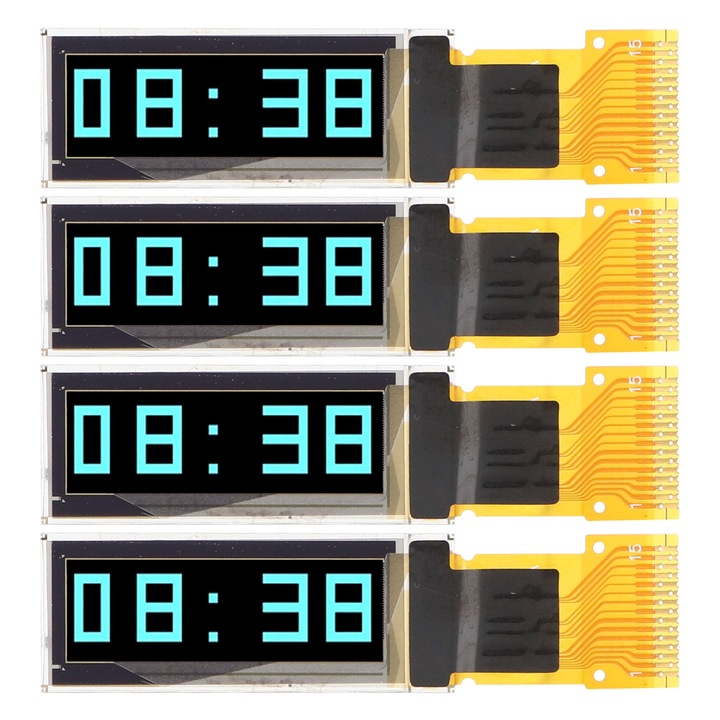 Ecran de afisare, Enforose, 4 buc, 0.91 inch, Albastru, 15PIN