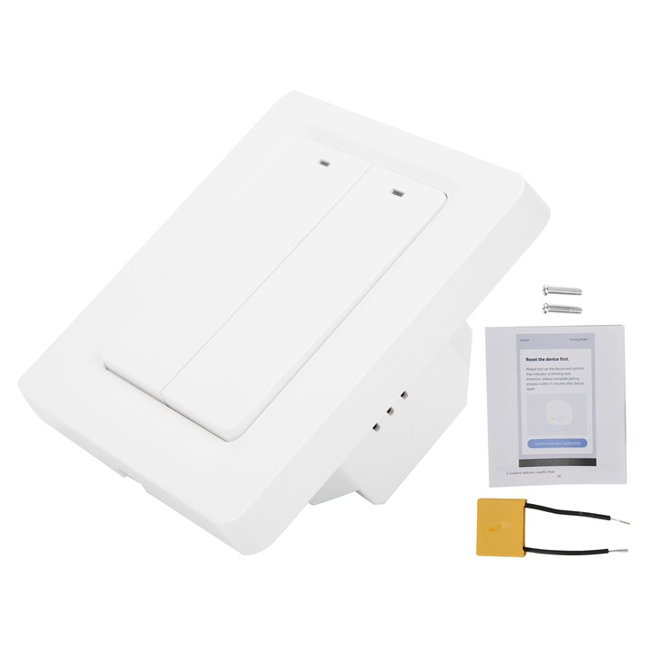 Enforose WIFI kapcsoló, 2 út, ABS, 200-240V, 86x86x42mm