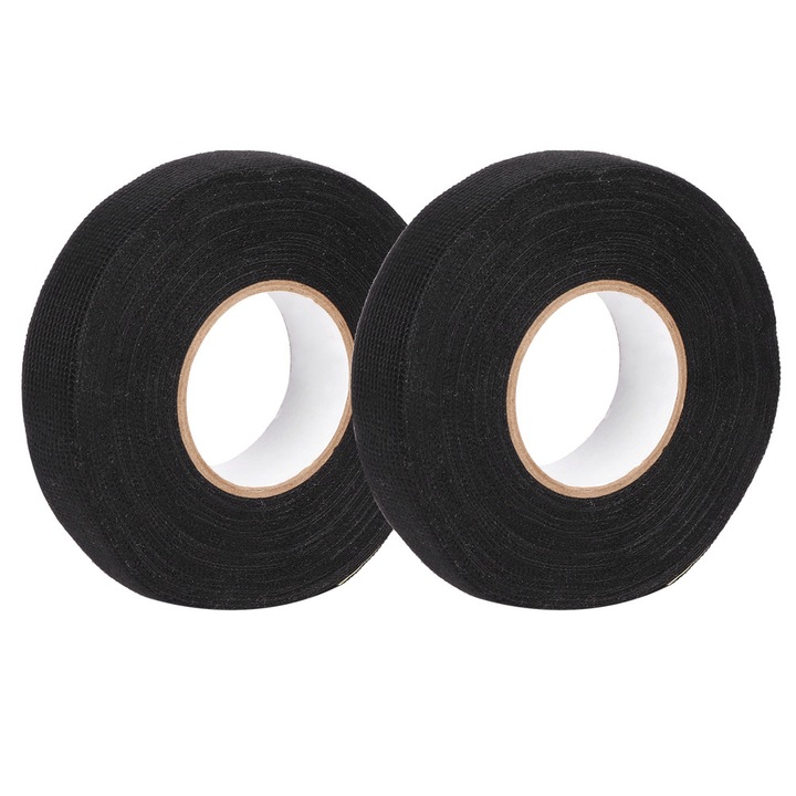 Banda de izolare din flanel, Enforose, 15mx19mm, neagra, set 2 bucati