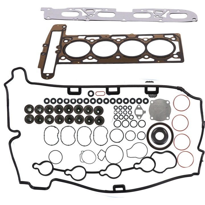 Set garnituri cap Enforose pentru Chevy 2.4L Ecotec, 2 garnituri metalice, 58 garnituri din cauciuc, 16 garnituri metalice, 2010-2017