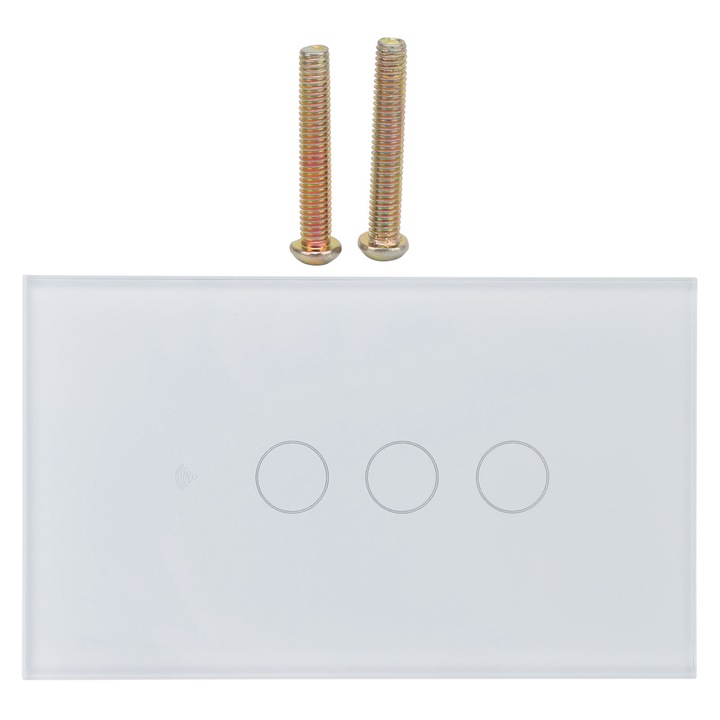 Comutator inteligent, Enforose, 3 canale, control prin WIFI, alb, 120x76x35mm