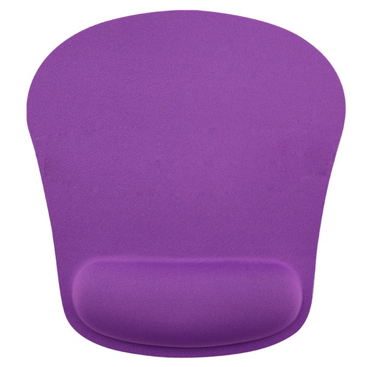 Mousepad Zeaicos, violet, 24x21.5x2.7cm, cu suport pentru incheietura mainii
