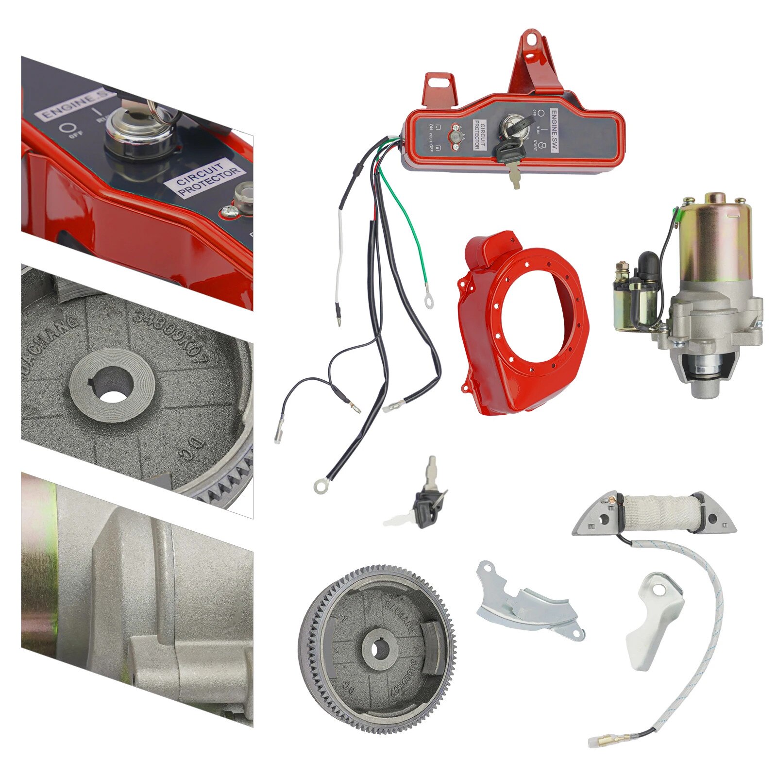 Kit de pornire electrica 12V pentru motoare Honda GX160 si GX200