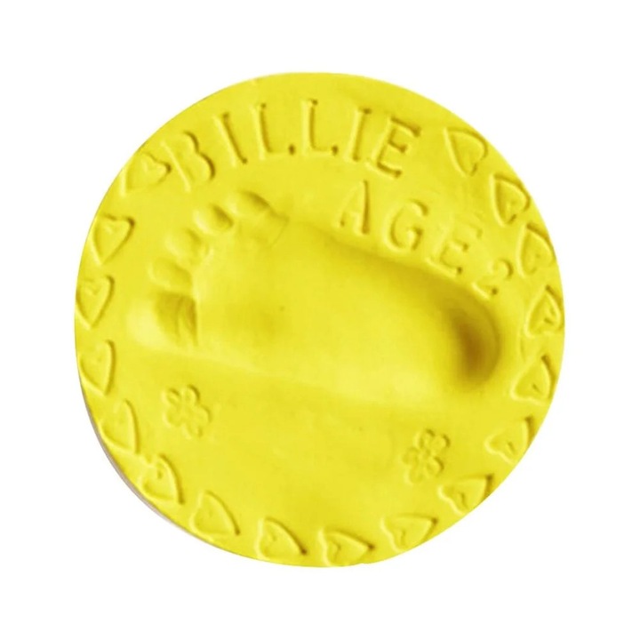 Plastilina moale uscare aer YANYXR, 40g, galben, 8x12x1.5cm