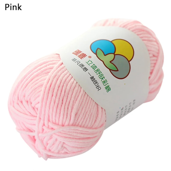 Fir de bumbac 5 fire, calduros si moale, verde armata, 50g
