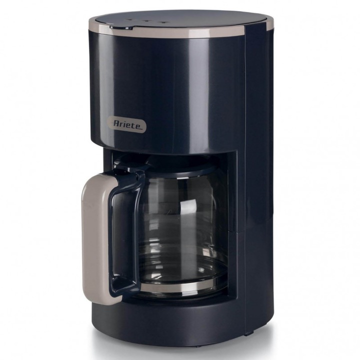 Кафемашина за филтърно кафе Ariete BREAKFAST 1394/00, 12 чаши, 0.600л, Прозорец за нивото на водата, Тъмносив